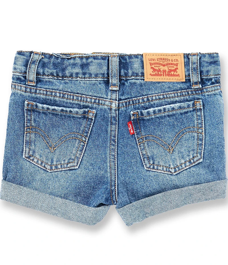 Levi's® Little Girls Girlfriend Shorty Denim Shorts