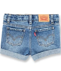 Levi's® Little Girls Girlfriend Shorty Denim Shorts