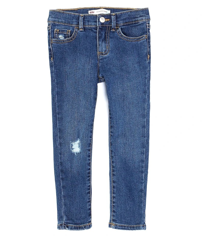 Levi's® Little Girls Lana Destructed Detail Denim Jeggings