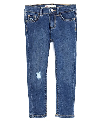 Levi's® Little Girls Lana Destructed Detail Denim Jeggings