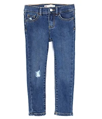 Levi's® Little Girls Lana Destructed Detail Denim Jeggings