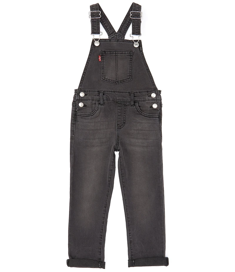 Levi's® Little Girls Stretch Denim Overalls