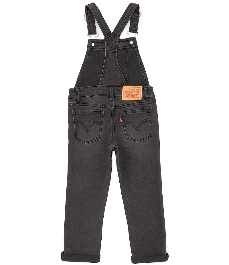 Levi's® Little Girls Stretch Denim Overalls