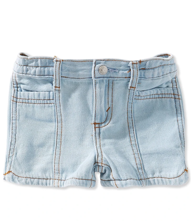 Levi's® Little Girls Denim Dolphin Shorts