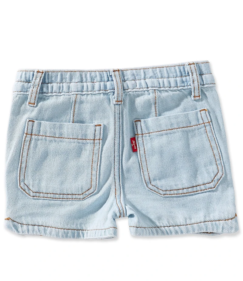 Levi's® Little Girls Denim Dolphin Shorts