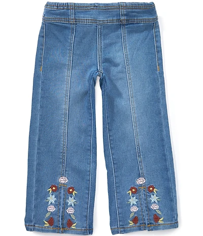 Levi's® Little Girls Dobby Pull-on Wide Leg Jeans