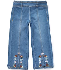 Levi's® Little Girls Dobby Pull-on Wide Leg Jeans