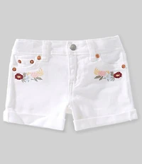Levi's® Little Girls Embroidered Girlfriend Denim Shorts