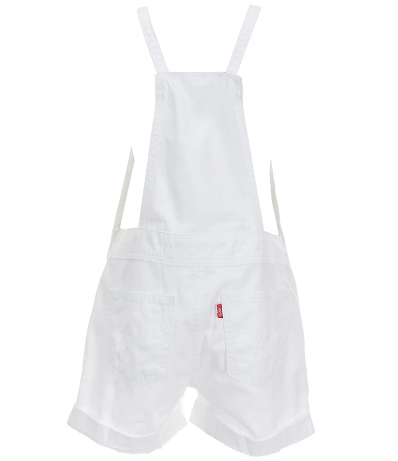 Levi's Little Girls Rolled Cuff Adjustable Straps Knotted Shortall
