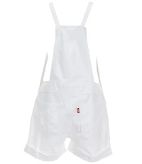 Levi's Little Girls Rolled Cuff Adjustable Straps Knotted Shortall