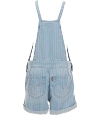Levi's Little Girls Rolled Cuff Adjustable Straps Knotted Shortall