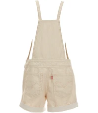 Levi's Little Girls Rolled Cuff Adjustable Straps Knotted Shortall
