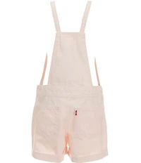 Levi's Little Girls Rolled Cuff Adjustable Straps Knotted Shortall