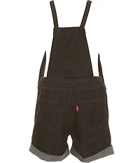 Levi's Little Girls Rolled Cuff Adjustable Straps Knotted Shortall