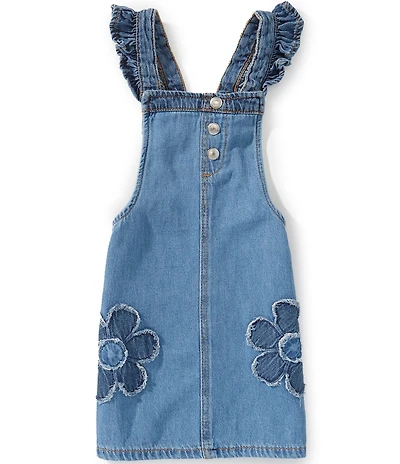 Levi's Little Girls Ruffle Strap Flower Pocket Denim Skirtall