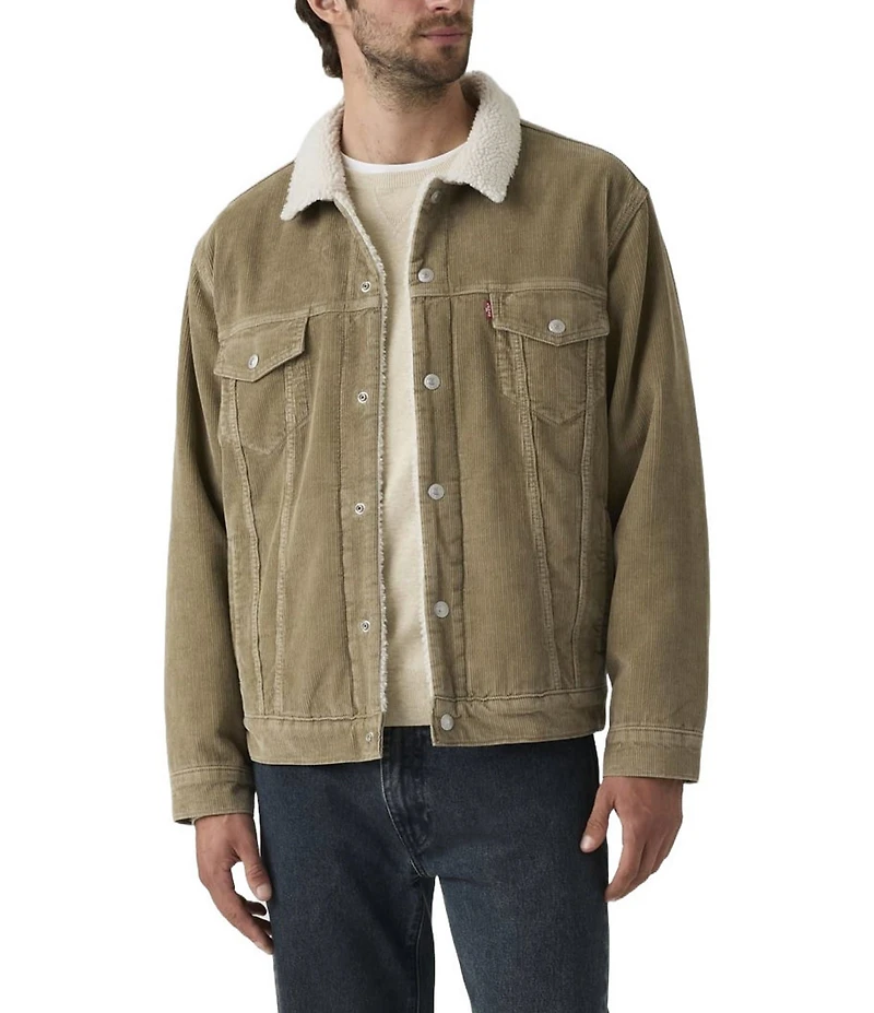 Levi's® Long Sleeve Relaxed Fit Corduroy Trucker Jacket