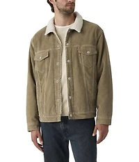 Levi's® Long Sleeve Relaxed Fit Corduroy Trucker Jacket