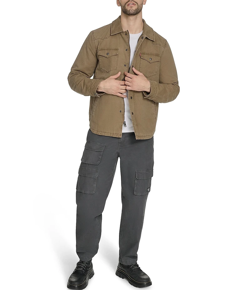 Levi's® Long Sleeve Western Cotton Shirt Jacket