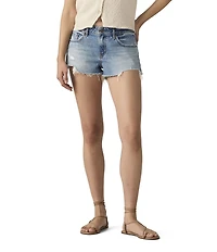 Levi's® Low-Rise Frayed Hem Denim Shorts