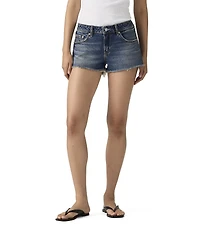 Levi's® Low-Rise Frayed Hem Denim Shorts