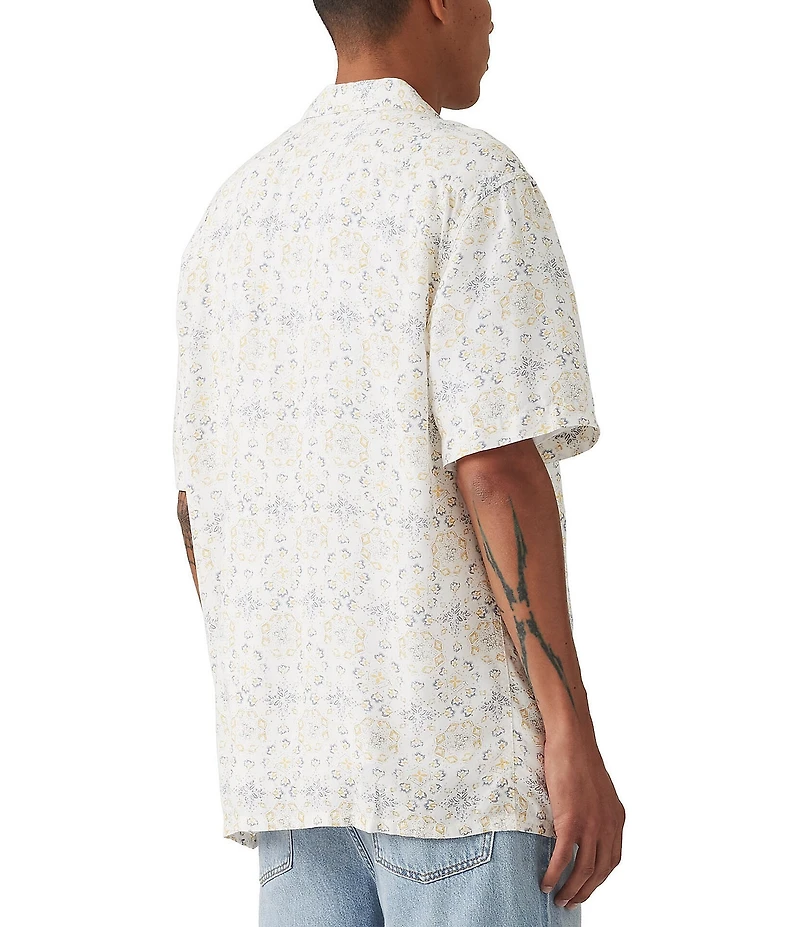 Levi's® Malachi Tile Print Short Sleeve Camp Shirt