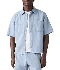Levi's® Mechanic Striped Short Sleeve Boxy Shirt