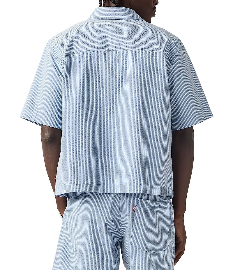 Levi's® Mechanic Striped Short Sleeve Boxy Shirt