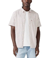 Levi's® Men's Short Sleeve Classic Standard Fit Plaid Print Shirt