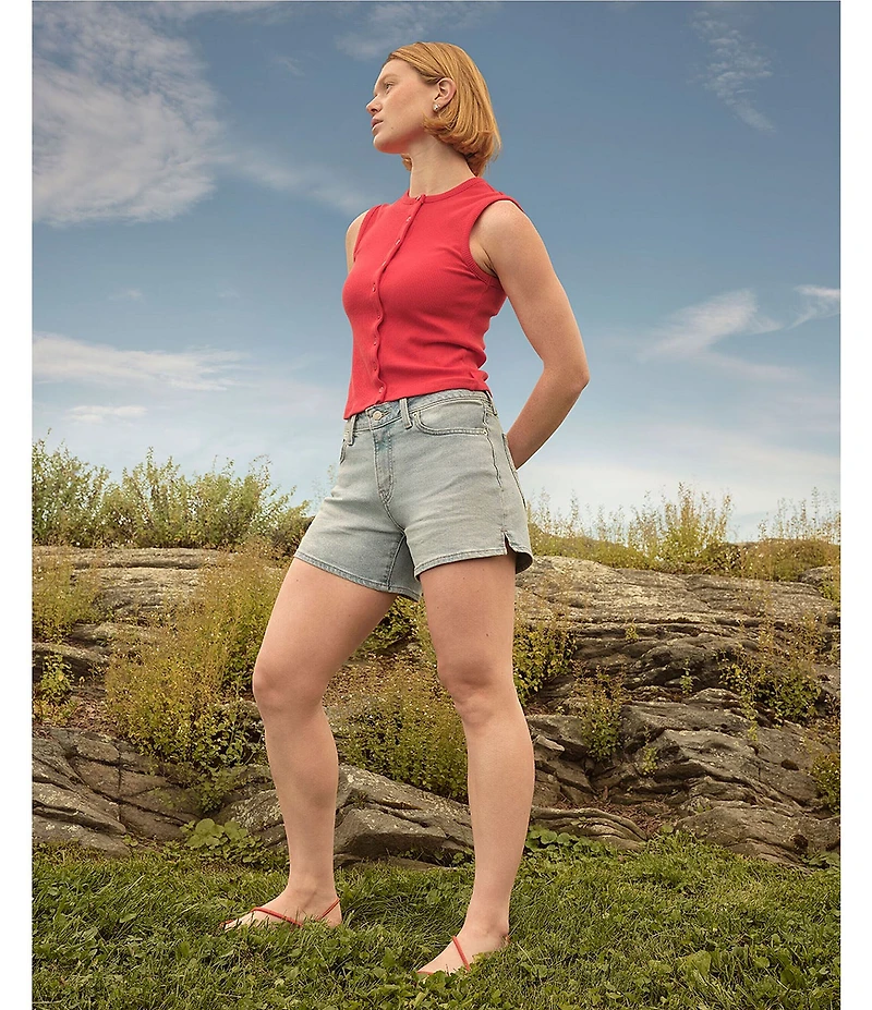 Levi's® Mid Rise A-Line Denim Shorts