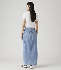 Levi's® Mid Rise Ankle Column Cargo Maxi Skirt