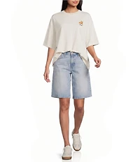 Levi's® Mid Rise Baggy Fit Denim Long Shorts