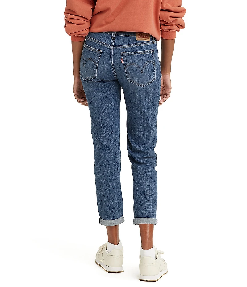 Levi's® Mid Rise Tapered Leg Rolled Hem Stretch Denim Boyfriend Jeans
