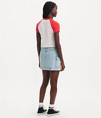 Levi's® Mid Rise Cargo Pocket Mini Denim Skirt