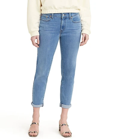 Levi's® Mid Rise Destructed Tapered Leg Boyfriend Jeans