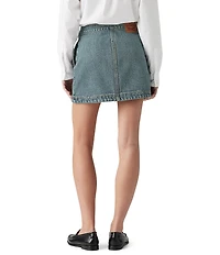 Levi's® Mid Rise Faux Wrap Denim Skirt