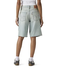 Levi's® Mid Rise Five Pocket Distressed Denim Shorts