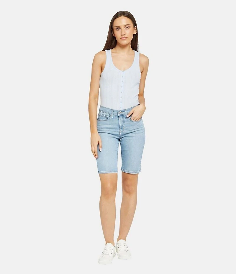 Levi's® Mid-Rise Shaping Bermuda Denim Shorts