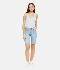 Levi's® Mid-Rise Shaping Bermuda Denim Shorts