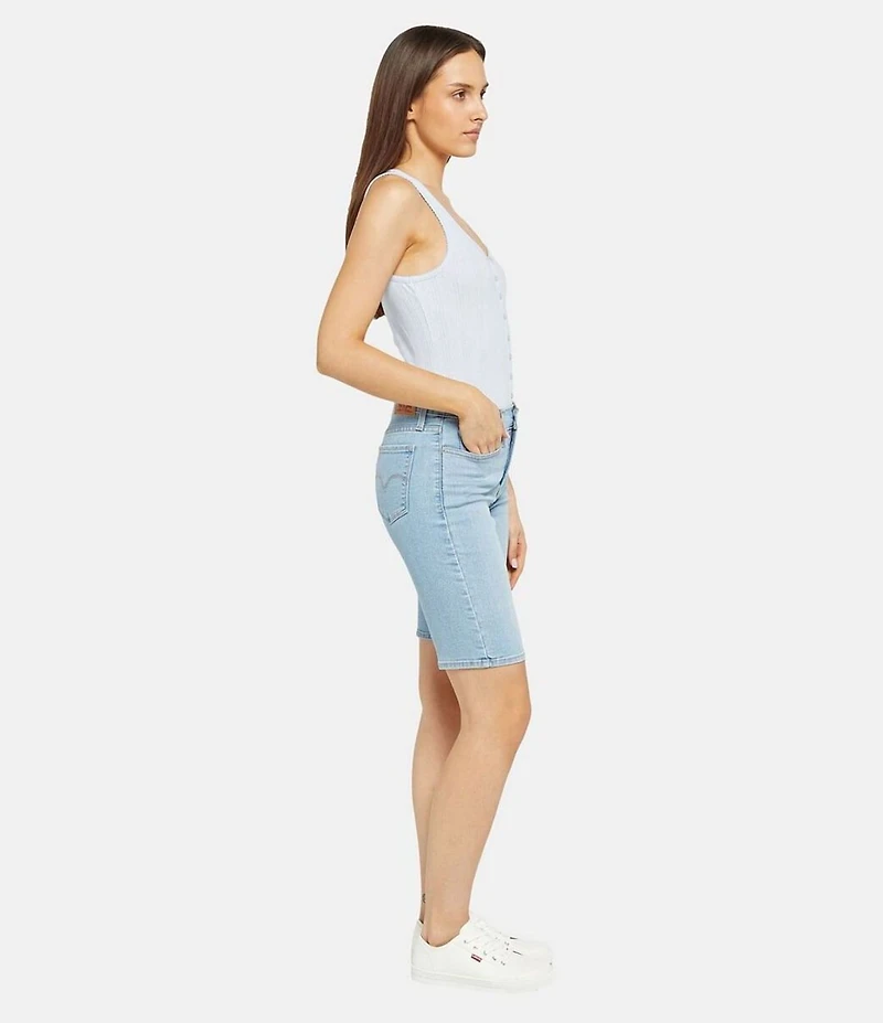 Levi's® Mid-Rise Shaping Bermuda Denim Shorts