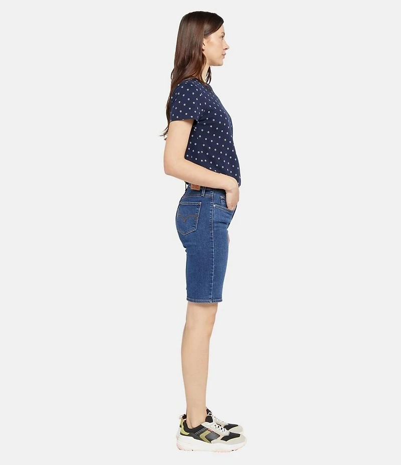 Levi's® Mid-Rise Shaping Bermuda Denim Shorts