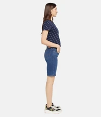 Levi's® Mid-Rise Shaping Bermuda Denim Shorts