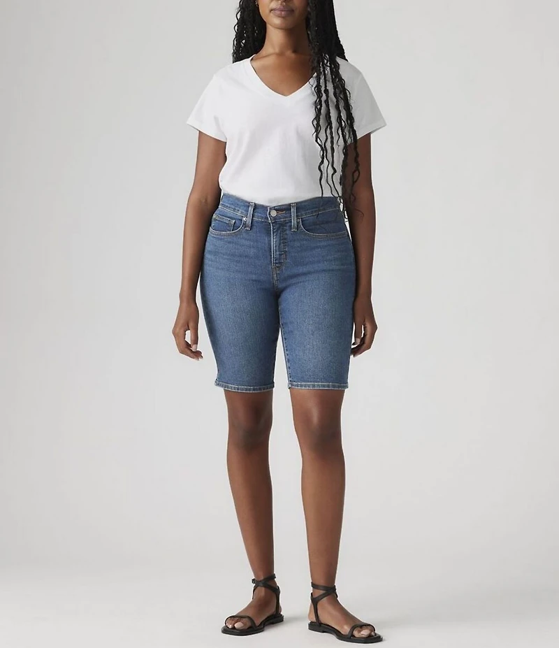 Levi's® Mid-Rise Shaping Bermuda Denim Shorts