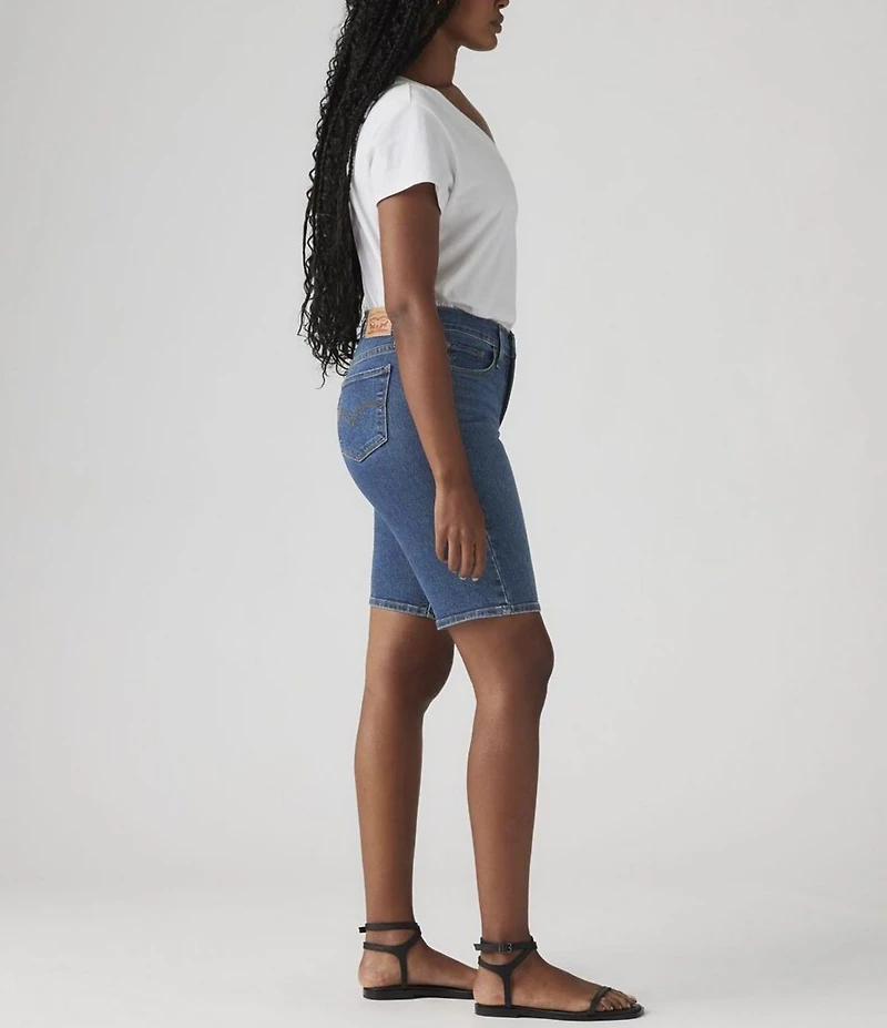 Levi's® Mid-Rise Shaping Bermuda Denim Shorts