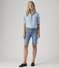 Levi's® Mid-Rise Shaping Bermuda Denim Shorts