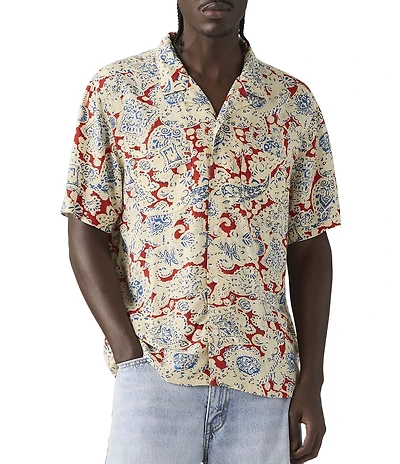 Levi's® Paisley Short Sleeve Classic Camp Shirt