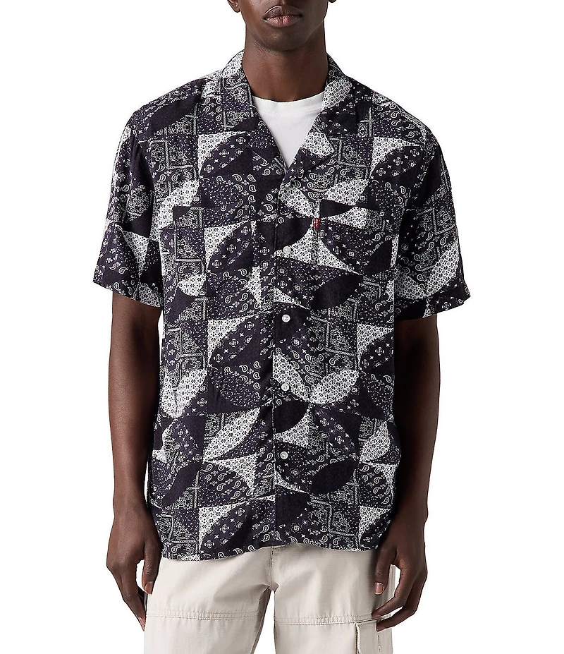 Levi's® Patchwork Printed Short Sleeve Woven Shirt