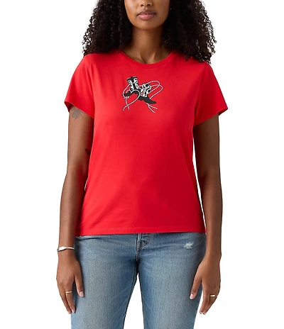 Levi's® Perfect Short Sleeve Cowboy Boots Graphic T-Shirt