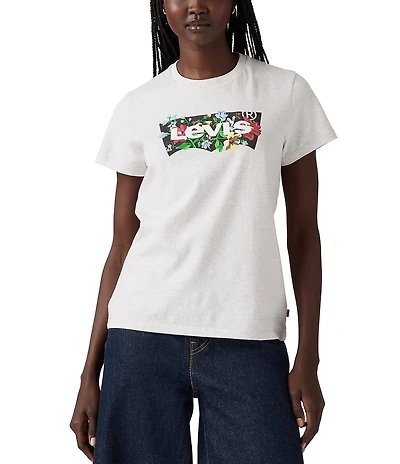Levi's® Perfect Short Sleeve Floral Batwing Graphic T-Shirt