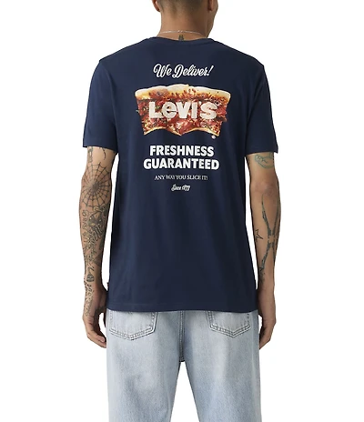 Levi's® Pizza Batwing Graphic Short Sleeve T-Shirt