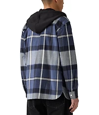 Levi's® Plaid Long Sleeve Classic Hooded Worker Shirt